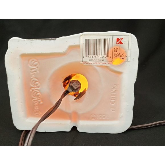 Trim A Home Holiday Memories BLUE HOUSE w/PURPLE ROOF Christmas Village building - Picture 6 of 6